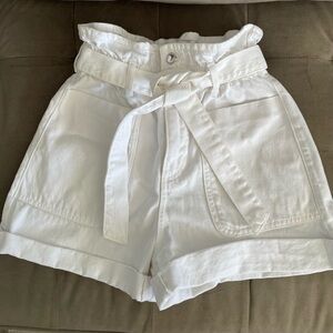 Zara white shorts